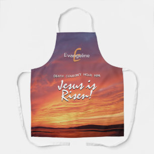 Tablier JÉSUS PERSONNALISÉ EST RÉVEILLÉ Pâques