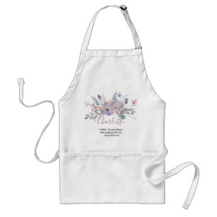 Tablier Jet floral de lavande