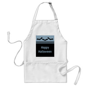 Tablier Jeu Batty Halloween Apron, bleu clair