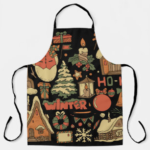 Tablier jeu vintage de noël 1