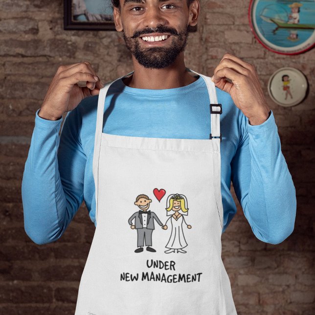 Tablier Jeune couple marié - Sous nouvelle direction (Créateur téléchargé)