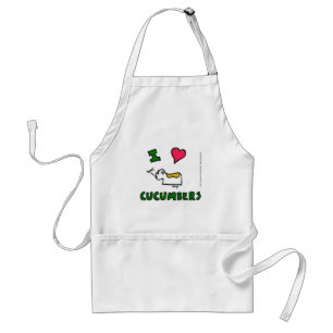 Tablier Jihn Apron "I HEART CUCUMBERS"
