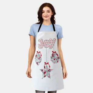 Tablier Joie avec l'étoile de Noël et Baubles