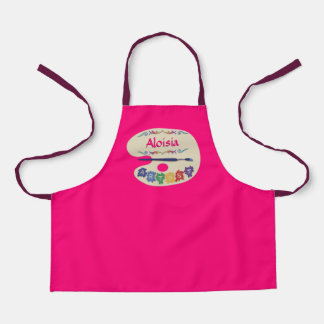 Tablier Joli Artistes Palette Enfants Peinture Smock Apron