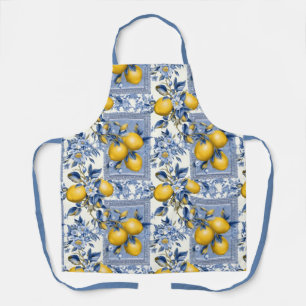 Tablier Joli Carrelage Talavera Tout-En Imprimer Citrons D