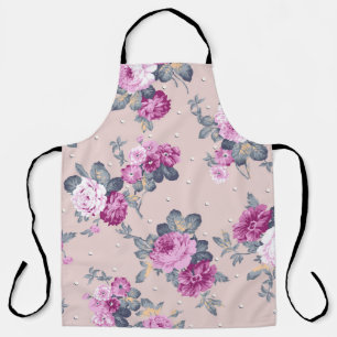 Tablier joli design de fleur illustration textile art, pat