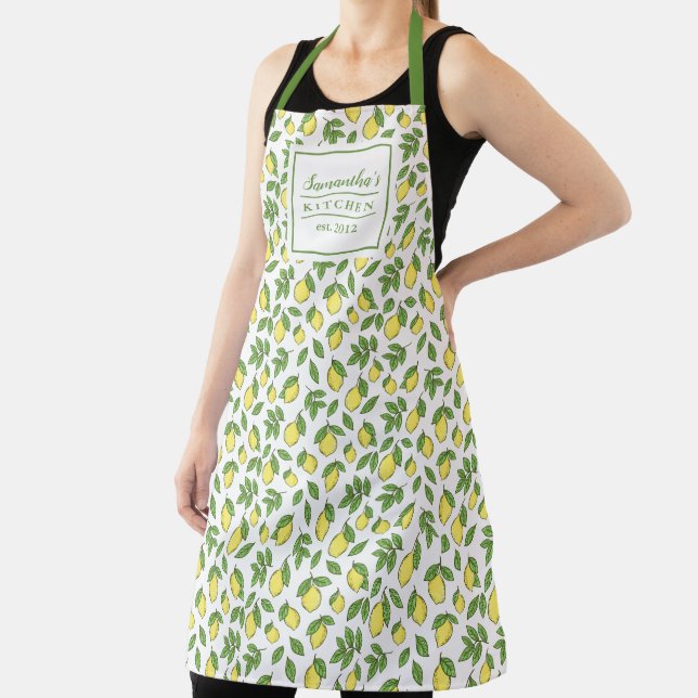 Tablier Joli Motif citron moderne style (Insitu)