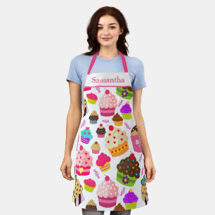 Tablier Joli Motif de cuisson Cupcake
