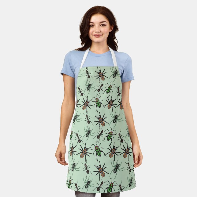 Tablier Joli motif floral (Porté)