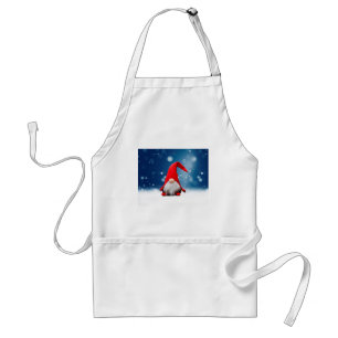 Tablier Joli Noël Père Noël Neige Étoiles