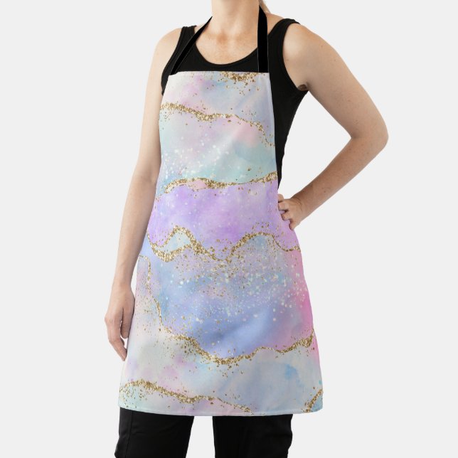Tablier Joli Pastel Agate | Aquarelle de la veine Parties  (Insitu)