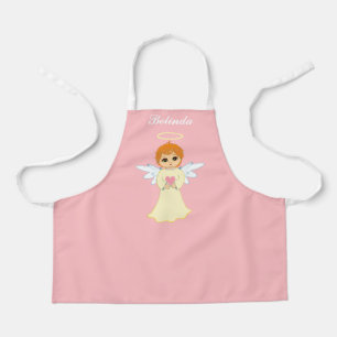 Tablier Joli petit ange sur rose clair