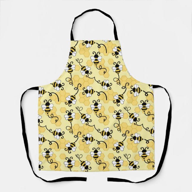 Tablier Joli petit motif abeilles (Recto)
