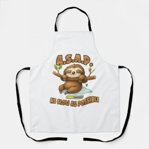 Tablier Joli Sloth ASAP - Aussi Lent Que Possible T-Sh Cla