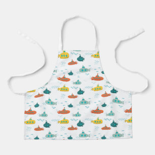 Tablier Joli sous-marin nautique poissons de mer profonde