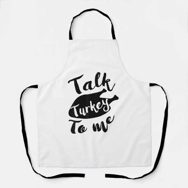 Tablier Joli Thanksgiving Parle Turquie À Moi Chemise Funn (Recto)
