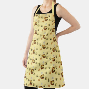 Tablier Jolie abeille à miel avec du miel doux