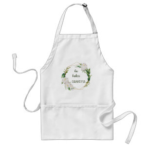 Tablier Jolie citation de grand-mère florale drôle