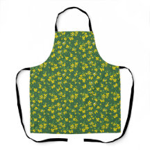 jolie petite fleur jaune avec fond vert