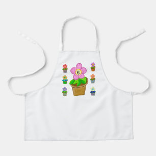 Tablier Jolie petite robe à fleurs en pot