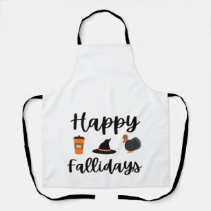 Tablier Jolie saison d'automne Joyeux Fallidays Action de