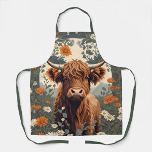 Tablier Jolie vache Vintage Highland