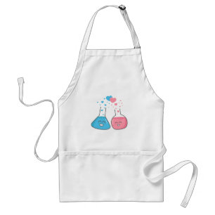 Tablier Jolies flacons de laboratoire en amour Chimie