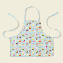 Jolis enfants à l'impression de cupcake bleu poudr