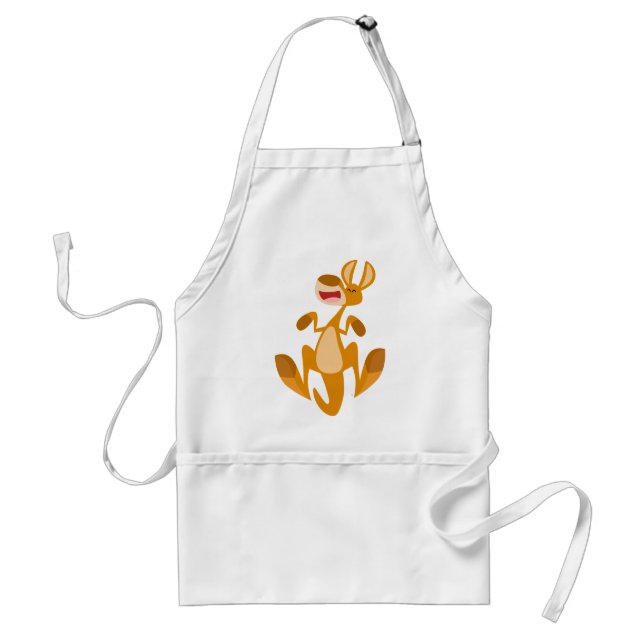 Tablier Jote caricature Saut Kangaroo Cuisine Apron (Devant)