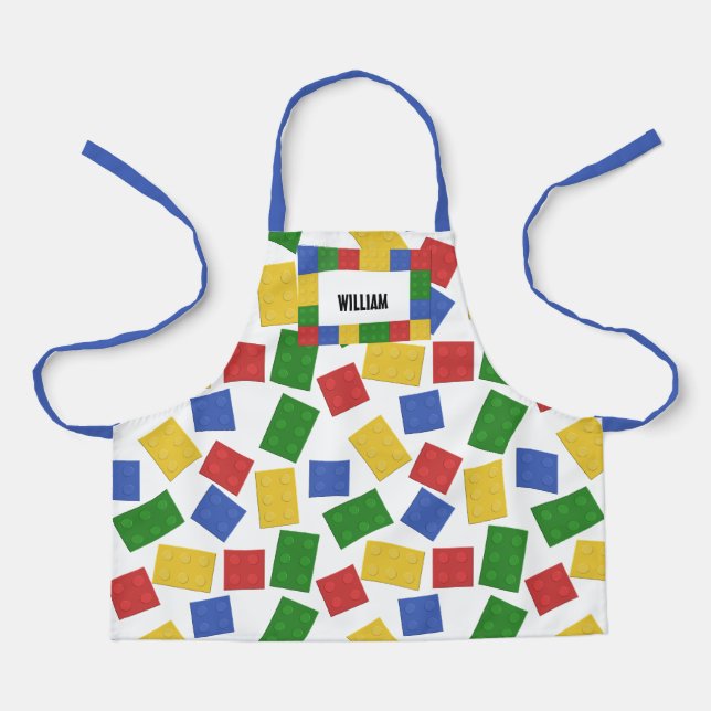 Tablier Jouet pour enfants personnalisées Construction de  (Recto)