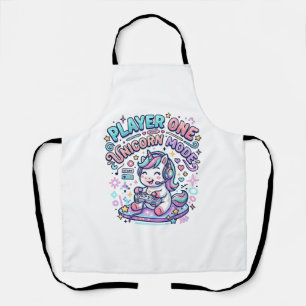 Tablier Joueur de licorne Un mode licorne Style rétro Grap