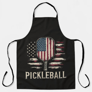 Tablier Joueur de Pickleball Drapeau américain Rétro Paddl
