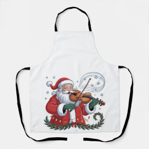 Tablier Joueur de violon Santa violoniste Musique de Noël