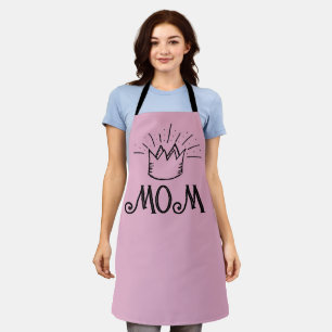 Tablier JOUR DE LA MÈRE MAM QUEEN PINK CUISINE Apron