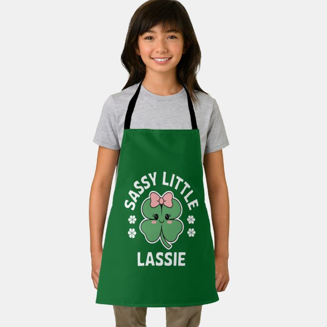 Tablier Jour de la Saint Patrick Sassy Petite Lassie Enfan (Insitu)
