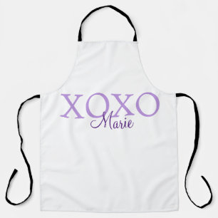 Tablier Jour de la Saint Valentin Xoxo ajouter nom pastel 