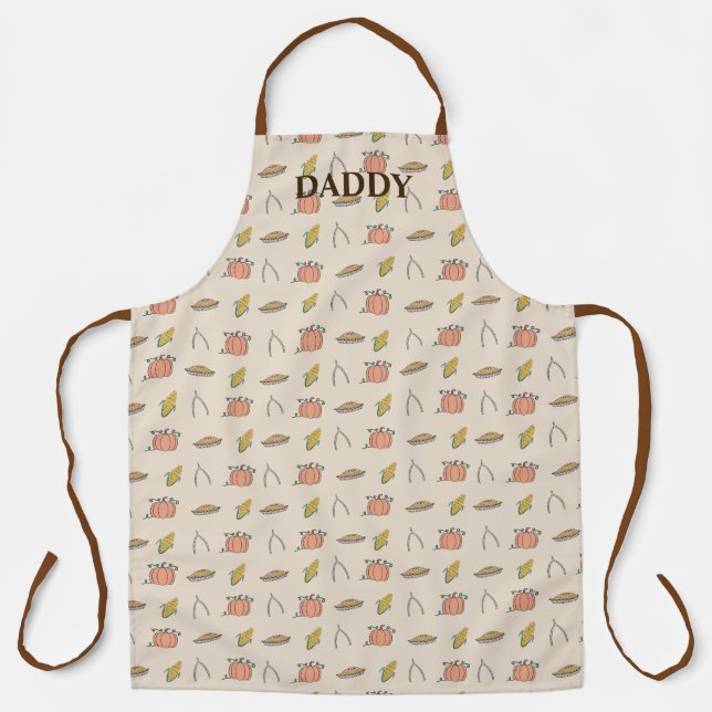 Tablier Jour de l'Action de grâce Dîner Daddy Apron (Recto)