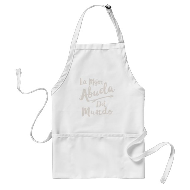 Tablier Jour de mères de Mejor Abuela Del Mundo Grandma de (Devant)