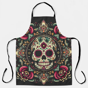Tablier Jour Día de Muertos De L'Halloween Mandala Morte