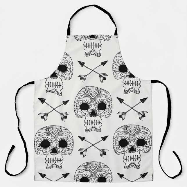 Tablier Jour du crâne mexicain des morts (Recto)