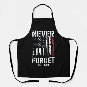 Tablier Jour du Souvenir Ne Jamais Oublier le 11 Septembre