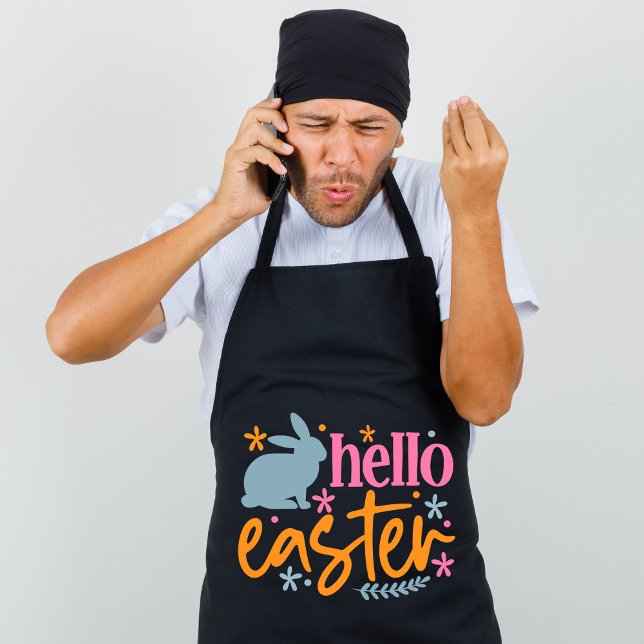 Tablier Joyeuse fête de Pâques - Chasseur d'oeufs de Pâque (Créateur téléchargé)