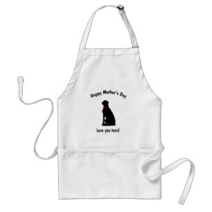 Tablier Joyeuse Fête des mères, Chien, Amour
