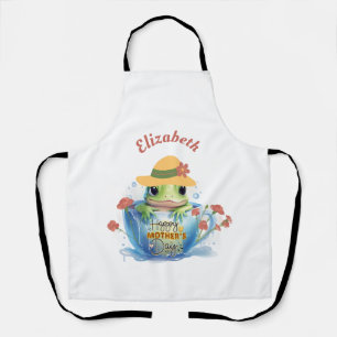 Tablier Joyeuse grenouille et Casquette de la Fête des Mèr