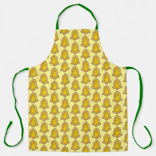 Tablier Joyeuses fêtes Noël Sucre Cookie Jaune Bell