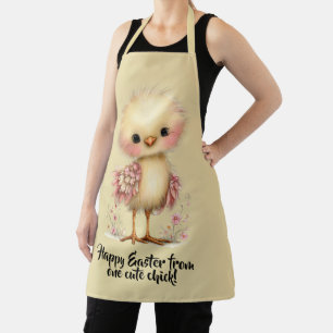 Tablier Joyeuses Pâques de la part d'un mignon poussin !