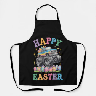 Tablier Joyeuses Pâques Drôle de Monster Truck Écrase des