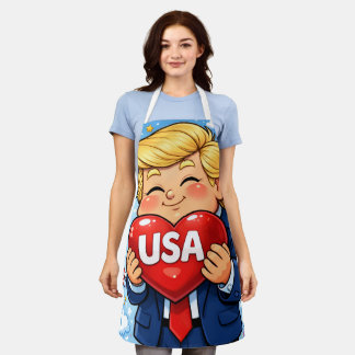 Tablier Joyeux 250e Anniversaire Trump Aime USA
