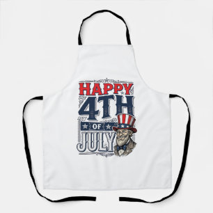 Tablier Joyeux 4 juillet Vintage Patriote Conception de T-