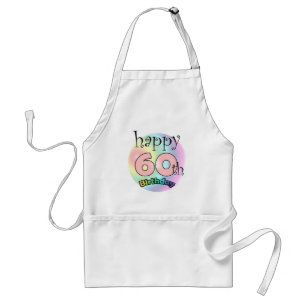 Tablier Joyeux 60e anniversaire (roze)